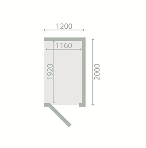 Anbauschrank „Ordnung“ – Ausführung: Ordnung 2, Außenmaß mit Dach: 230 x 124 cm, Außenmaß ohne Dach: 200 x 120 cm, Innenmaß: 192 x 116 cm - 2