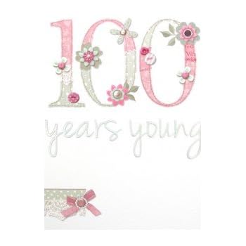 100TH Birthday, Greetings Card: Amazon.co.uk: Office Products