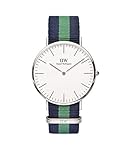 Daniel Wellington Herren-Armbanduhr XL Warwick Analog Quarz Nylon DW00100019