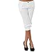 Produktbild Amlaiworld Damen 1/2-2/3 Kurz Locker Gemütlich Hosen Elegant Sport Sommer Casual Pants mit Tasche Outdoor Elegant Pumphose Fitness Mode Freizeithosen