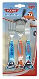 Spearmark 3-Piece Disney Planes Cutlery Set, Blue