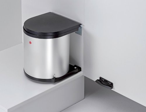 Abfallsammler rund 15L silber Einbaumülleimer Mülltrennsystem Küche Wesco ab 40cm Schrankbreite