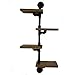 Produktbild AI XIN SHOP Retro Industrie Wandregal, Wand Wasserrohr Halterung Bar Dekoration Regal, Schmiedeeisen Vier Etagen Regale DIY Regale,
