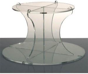 2 Tier Round Clear Acrylic Cupcake Stand