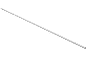 GTV Lungo Maniglia per mobili Pillar, alluminio bianco opaco, sottile ed elegante, per mobili alti, versatile, 1200 x 18,5 x 10,7 mm, con viti, moderna e funzionale