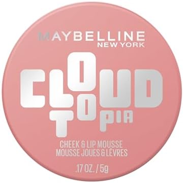 Maybelline New York Mousse Colorata Guance e Labbra, Fino a 14 Ore di Colore*, Formula Ultra Pigmentata, Finish Blur-Matte, Texture Leggera, Cloudtopia, Tonalità: 09 Dreamy Dawn, 5g