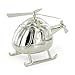 Baby/Christening Gifts-Beautiful Helicopter Money Box Silver Plated Christening Boy Gift