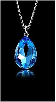 Silver Plated Crystal Pendant Necklace