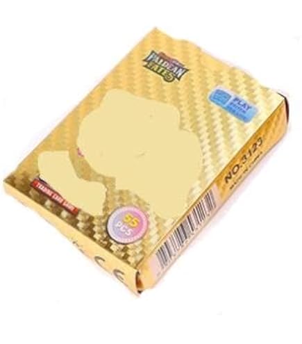 Accessoire Collectionneur Lot De 165 Cartes Dorées Collection - Cartes Anime Plaquées Or Et Aluminium Lot Cartes Anime Aluminium Doré