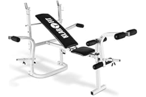 KLAR FIT Workout Hero Multistation - Banc d'haltérophilie, Banc de Musculation, Support pour haltères