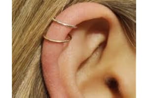 iDeals Silver Rose Gold Hoop Sleeper Earring 6|8|10mm Cartilage Piercing Ring Helix Rook Earring 6mm Rose Gold