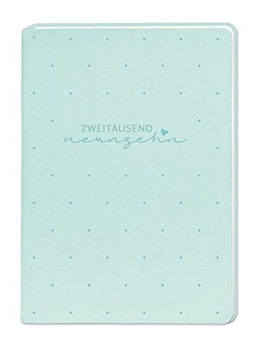 Preisvergleich Produktbild Terminplaner Lederlook A6 Mint (Zweitausend Neunzehn) 2019