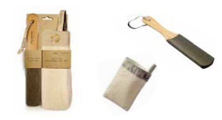 Hydrea London Exfoliating Cream Sisal Spa Mitt & Natural Pumice Foot File Duo