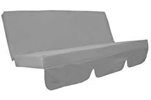 Springs & Canopies Garden Swing replacement cushion cover various (150 x 50 x 50 x 10, Grey)