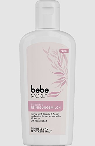 Bebe more Sensitive Reinigungsmilch - entfernt wasserfestes Make-up - 3x 200 ml