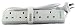 Produktbild Reisestecker / Reiseadapter AMERIKANISCH-SAMOA Multi Verlängerungskabel 3 poliger Typ I vergossene Stecker 4 UK Steckdosen 1,5m CE & AUS/NZ3112:2004 zertifiziert.