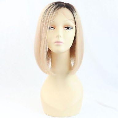 DESY 10Inch Brazilian Virgin Hair Two Tone Ombre Blonde Color Short Bob Human Hair Wig 150% Density , 150%