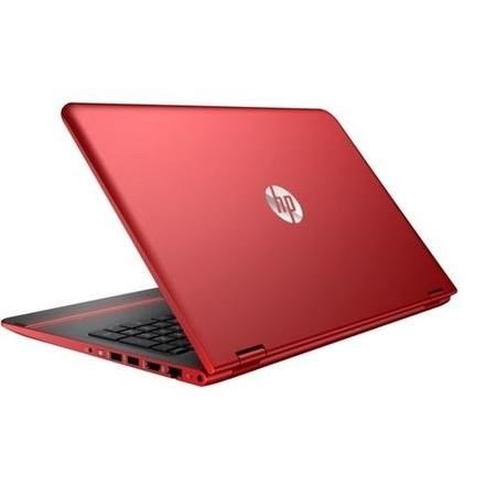HP Pavilion x360 15-bk060na 15 6  Intel Pentium 4405U 2 1GHz 4GB 1TB Windows 10 Touchscreen Convertible Laptop in Red