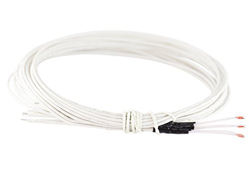 3DFreunde 3 Stk. Thermistor Temperatursensor NTC3950 100k Ohm für Extruder oder beheiztes Druckbett mit Teflon isoliert E3D V6, makerbot mk8, Anet A8/A6, RepRap, mendel, Prusa i3, P3Steel 3D Drucker - 4
