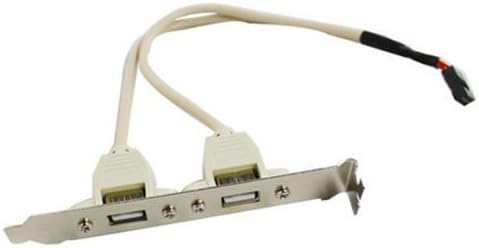 Gehoiya Motherboard Cable Adapter USB 2.0 Rear Panel Bracket