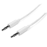White 3.5mm Jack To Jack Aux Auxiliary Audio Cable Lead for Mobile Phone iPod Mp3, Samsung iPhone 6 5 4S 4G 4 3Gs 3G by AllThingsAccessory&reg;