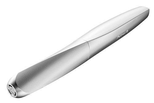 Pelikan 947457 Tintenroller Twist, universell für Rechts- und Linkshänder, silber - 3
