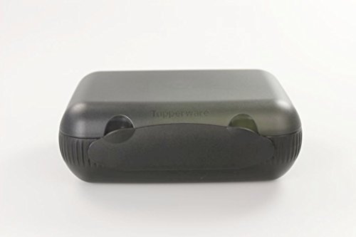 TUPPERWARE Lunch-Box limette mit Trennung Brotbox To Go Sandwich schwarz 14856 - 3