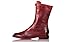 Produktbild MISS&YG Stiefel Leder Niedrigen Absatz Dick Mit Hohen Elastischen Stiefel Herbst Und Winter Europa Flache Unterseite Reißverschluss Martin Stiefel Frauen,Red,38