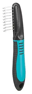 Trixie: - Fur Detangler De-Matting Comb for Dogs and Cats | Made with Bent Teeth to Easily Detangle Fur | Gentle Care for Topcoat and Base Coat | Gives The Coat a Silky Shine ? 18cm