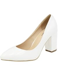AgeeMi Shoes Mujer Sin Cordones Puntera EN Punta Cerrada Sólido de Salón
