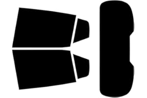 TINTCOM.COM Pellicola Oscurante Vetri Auto Pre-Tagliata per-Dacia Sandero Stepway 5-Porte 2020-... Vetri Posteriori & Lunotto (05% Super Nero)