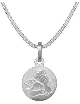 trendor Silber Kinder-Halskette mit Engel-Anhänger 73365