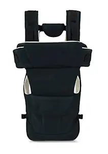 Chinmay Kids Baby Carrier Bag in 3-in-1 Ergonomic Adjustable Sling Kangaroo Design with Carrying Basket for Front & Back Use for Infant Child and Mother Travel - 0 to 2 Year (Black)