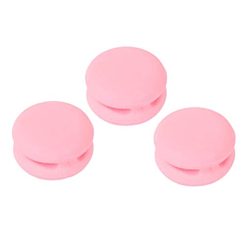 Preisvergleich Produktbild Hemobllo Multifunktions macarons geformt gewindewicklung linie karten desktop feste klemme kabelklemme befestigung power kabelclips 3 stücke (Farbe Randomization)
