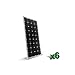 Produktbild Set 6 x Solar Panel 100W tot. 600W Monokristalline Photovoltaic Pflanze Haus