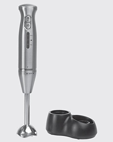 Preisvergleich Produktbild Luxus Design Edelstahl Akku Stabmixer mit Ladegerät