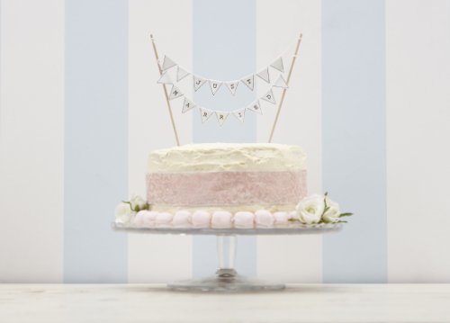 Gerade geheiratet Vintage Wedding Kuchen Bunting – Hochzeitstorte Topper - 2