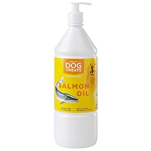 Aceite de Salmón para Perros Puro 100% Natural con Ácidos Grasos Omega 3, 6, 9 Suplemento de Aceite de Pescado, 500ml