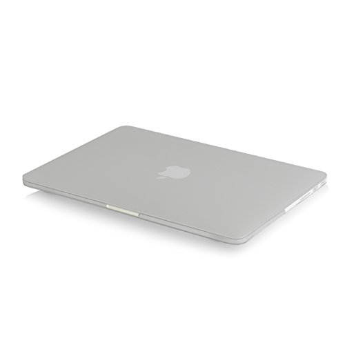 JAMMYLIZARD | Shell Cover für [ MacBook Pro 13.3″ mit Retina A1502 / A1425 ] Zweiteilige Gummierte Hülle, KLAR / MILCHIG Matt - 4