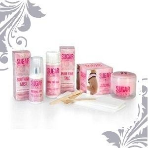 The Full Monty Sugar Strip Ease Set (Wax Hair Remover 250ml, Fine Talcum Powder 75g and Soothing Mist 100ml)