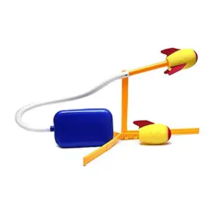Curtis Toys Jump Rocket Set - Launcher Best Gift for Boys and Girls - Air Rocket Great for Outdoor Play - Multicolor