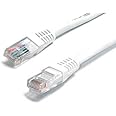 Cable-Core CAT 6 Network Cable. Ethernet LAN 10/100/1000 Gigabit Patch Lead White 2m