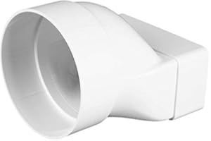 Swettews Flachkanalsystem Abluftkanal Flachkanal Bogen Umlenkstück Verbinder Kniestück Reduktion Flexschlauch Abluft (55/110, Adapter)