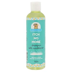 Papa Pawsome 250 ml Itch No More Shampoo Plus Conditioner, for Dogs Clean Coat, Fresh Coat,Softens,Conditions Enriched with Tea Tree Oil | Lemongrass Oil | Neem Extract | Aloevera Extract