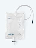 Urine Drainage Bag: 1pc.Pack- DRAINABLE and STERILE 2L Bag with 90cm Tubes Lever Tap