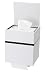 Produktbild Toicube M, weiß-schwarz, kombinierter Toilettenpapierhalter für feuchtes und trockenes WC-Papier, Sensor, Halter für feuchtes Toilettenpapier