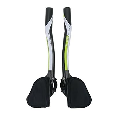 RXL SL Guidon de Triathlon Carbon Fiber Guidon de vélo 31.8mm Aero Bar Barres de Repos 340mm Adapté pour Le Vélo de Route/MTB?Vert
