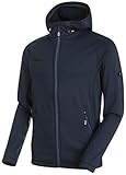 mammut softshell windstopper damen Angenehm weicher Fleecestoff mit Mélange-Optik auf der Aussenseite und Waffelmuster auf der Innenseite