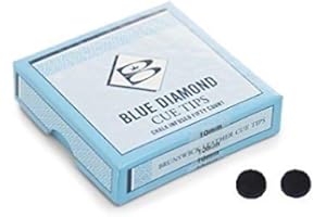 cueball16 2 x 10mm Genuine Blue Diamond Replacement Snooker or Pool Cue Tips By BRUNSWICK