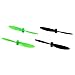 Produktbild tfxwerws Kinder Spielzeug Flugzeug Zubehör Luftschraube passend für X4 H107L H107 C (grün und schwarz)